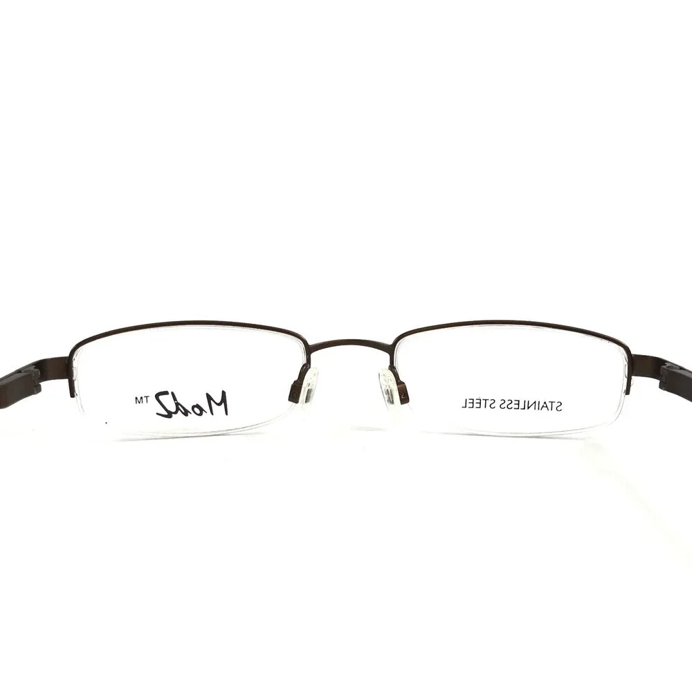 Modz Eyeglasses Frames SOUTH BEACH BROWN Rectangle Half Rim 50-18-140